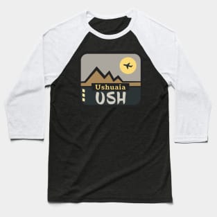 USH USUAIA airport code Baseball T-Shirt